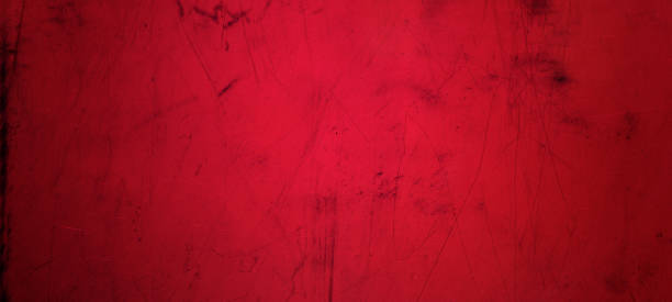 Cтоковое фото Стальная пластина с текстурой гранж-металла через красный фильтр.