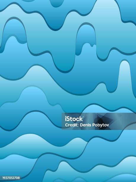 Wave Simple Background Pattern A Simple Layered Flowing Wave Pattern Stock Illustration - Download ...