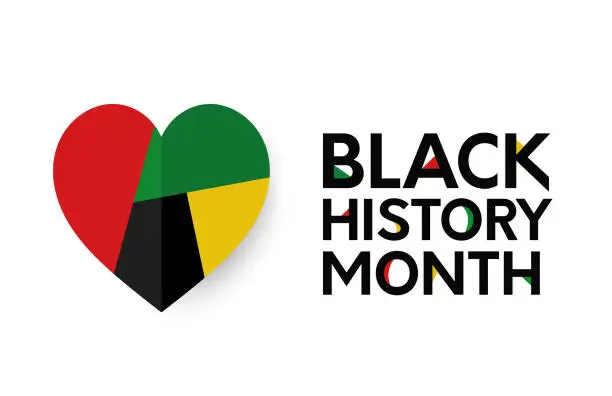 Vector illustration of Black History Month banner, card. Vector