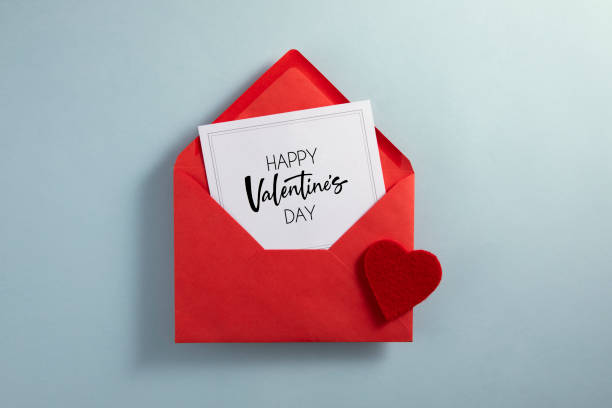 istock Valentine's Day Card in Red Envelope 1937037662
