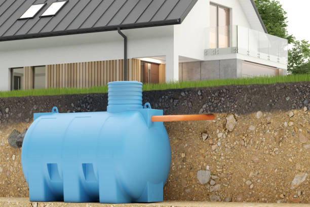 istock Undenground septic tank and house -  3d Illustration 1937044110