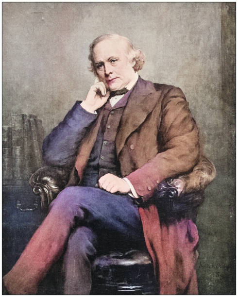 istock Antique photo of paintings: Man portrait 1937067835