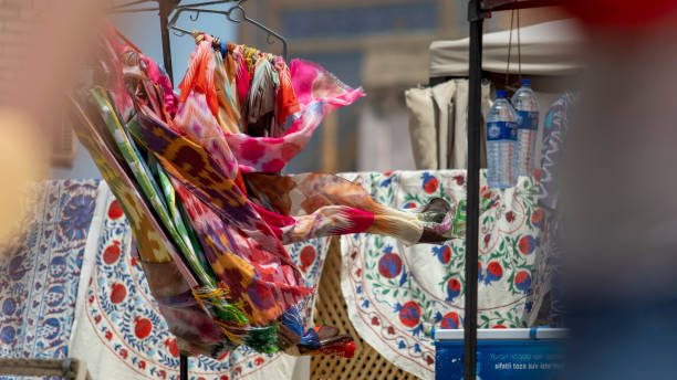istock clothes are in street shops while wind 1937067967