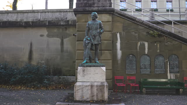 Statue Of Berthold V, Duke Of Zahringen, Founder Of Bern City In Bern, Switzerland