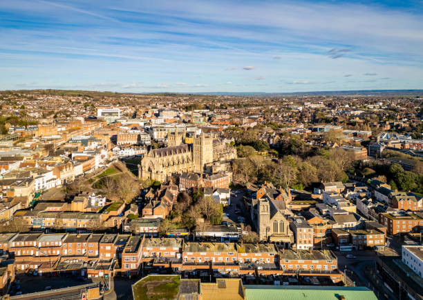 istock View over Exeter Cathedral and South Street 1937068775