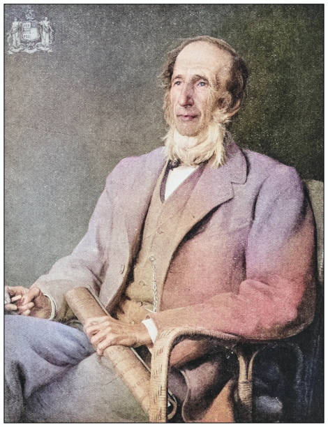 istock Antique photo of paintings: Man 1937073795