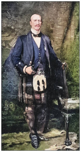 istock Antique photo of paintings: Scottish man 1937080850
