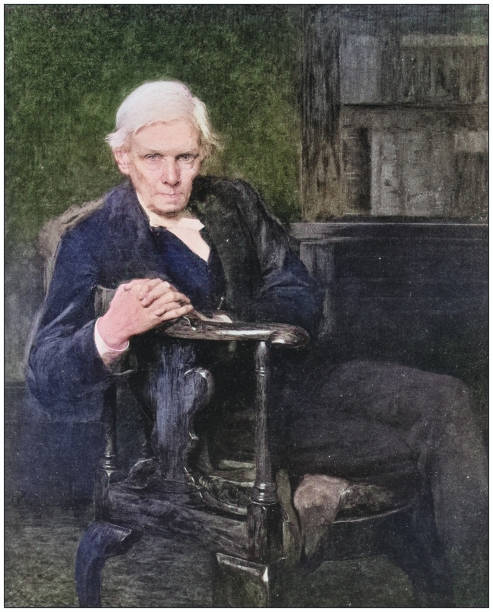 istock Antique photo of paintings: Man 1937092158