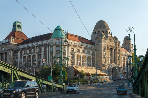 The facade of the Danubius Hotel Gellért in Buda, Budapest
