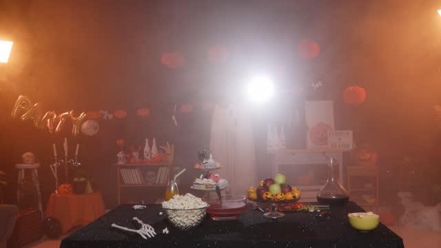 Spooky set up for a Halloween party