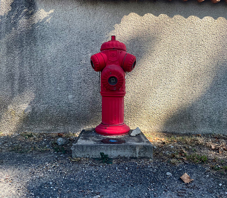 A fire hydrant on the street in Toulouse in France