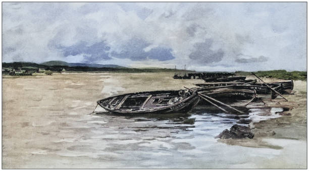 istock Antique photo of paintings: Ship 1937108032