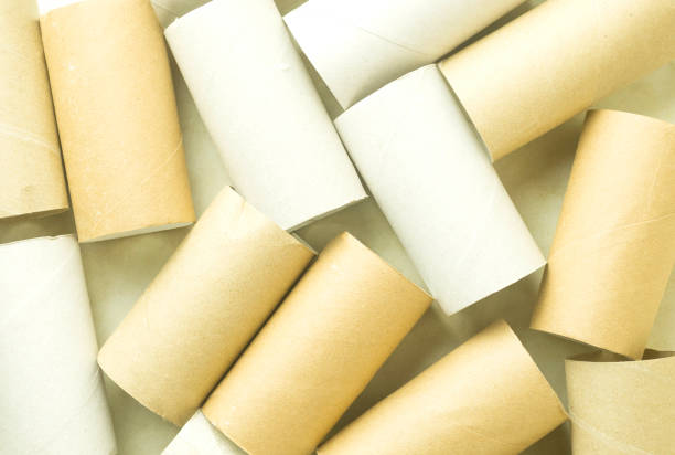 istock Background of Toilet paper empty rolls,full frame. 1937137918