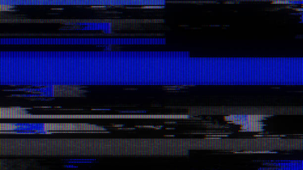 istock Glitch noise static television VFX pack. Visual video effects stripes background, CRT tv screen no signal glitch effect 1937169543