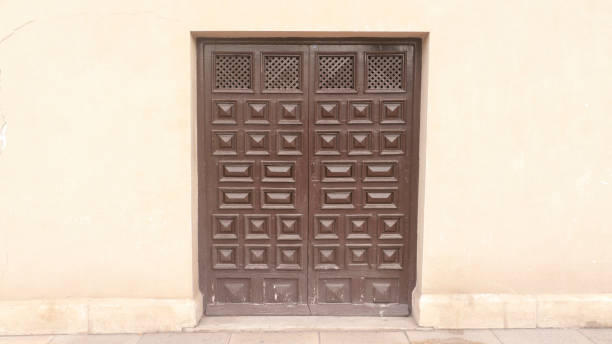 istock Ancient wooden door 1937192131