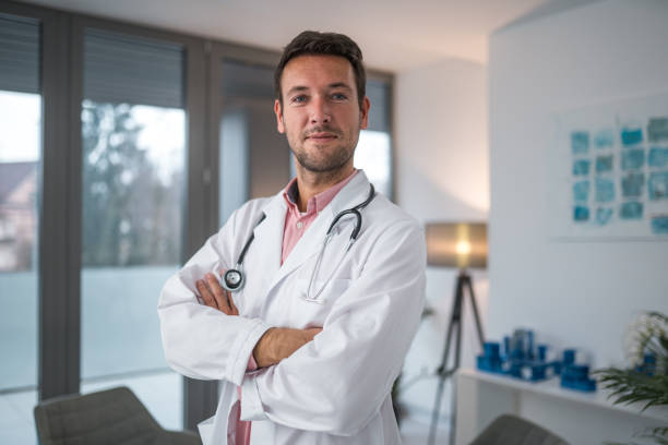 istock Confident Male Caucasian Doctor in Office 1937222098