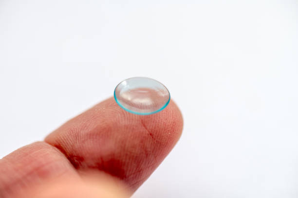 istock A finger with a eye contact lens 1937238509