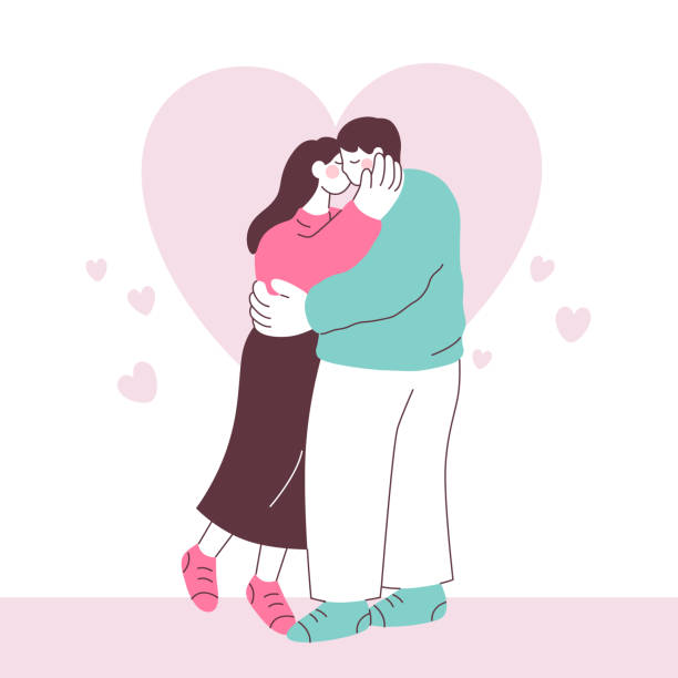 istock Valentine's Day Couple Standing and Kissing 1937241798