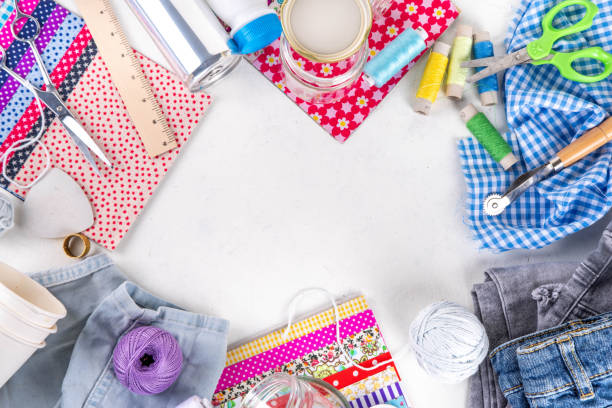 istock DIY upcycling ideas and materials background 1937278992