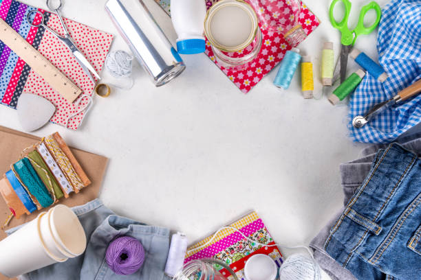 istock DIY upcycling ideas and materials background 1937280076