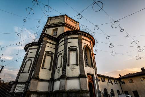 Low Angle VIew Of Santa Maria al Monte dei Cappuccini Church in Turin, Italy