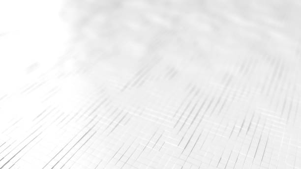 istock Abstract White Gradient Background with displaced Tiles. Illustration Template 1937320415