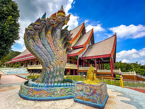 Wat Pa huay lad or Wat Pa Huai Lat Temple in Loei, Thailand. High quality photo