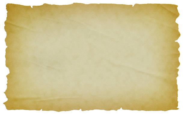 istock Old paper isolated on white background 1937393536