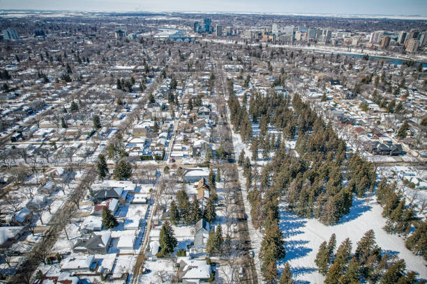 istock Varsity View Neighborhood Aerial View in Saskatoon 1937459444