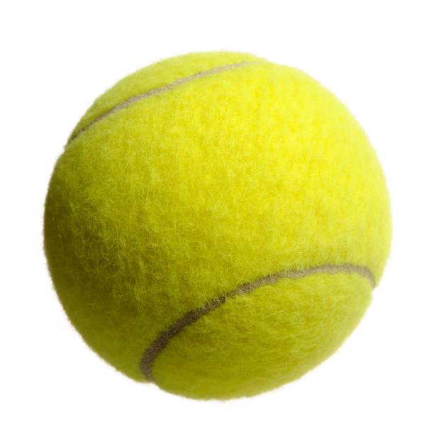 мяч для лаун-тенниса, изолированный на белом фоне - tennis ball tennis ball white стоковые фото и изображения