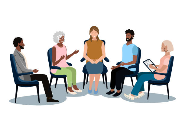 340+ Support Group Stock Illustrations, Royalty-Free Vector Graphics & Clip Art - iStock | Counseling, Senior support group, Community