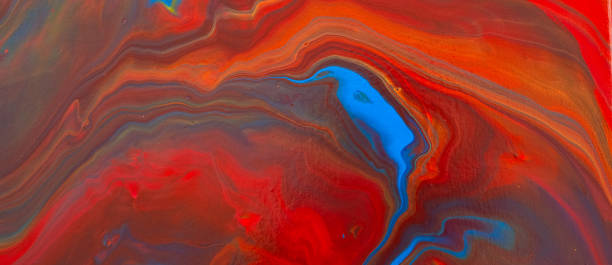 istock Fluid art painting. Abstract decorative marble texture. Background with liquid acrylic. 1937501227