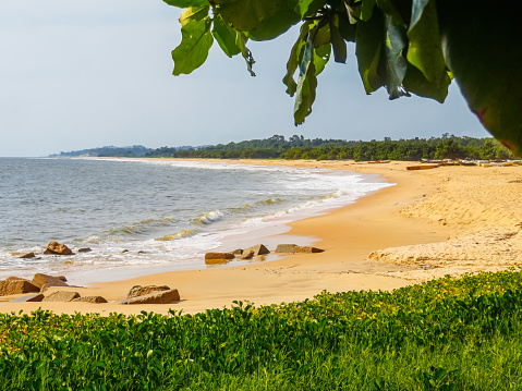 Beautiful beach in Cacongo (Guilherme Capelo or Lândana), province of Cabinda in Angola.