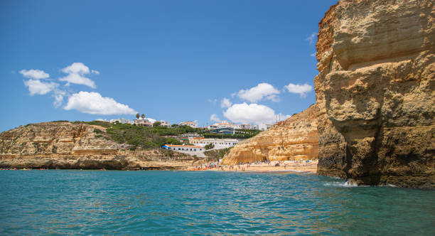 Cтоковое фото Rocky coast of Algarve in Portugal