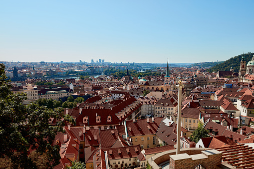 View of Prague city, capital of Czech Republic, Europe.