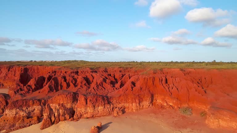 Aerial view of James Price Point Broome, Australia.