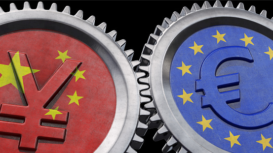 Symbolic image: Economic dependency between Europe and China