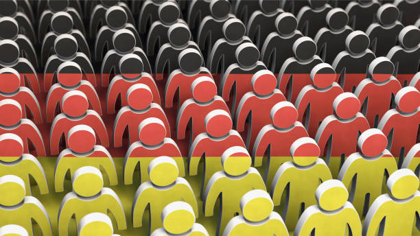 Symbolic image: Figures in Black Red Gold - People in Germany