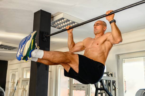 Free Stock Photo of Man Performing Pull Up on Bar | Download Free ...