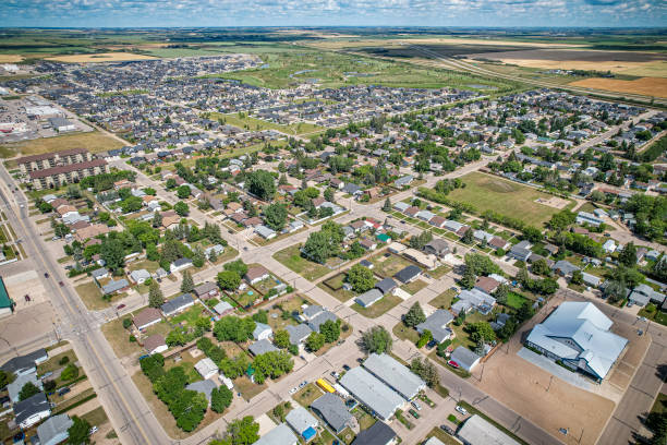 istock Warman, Saskatchewan in Summer Aerial View 1937667911