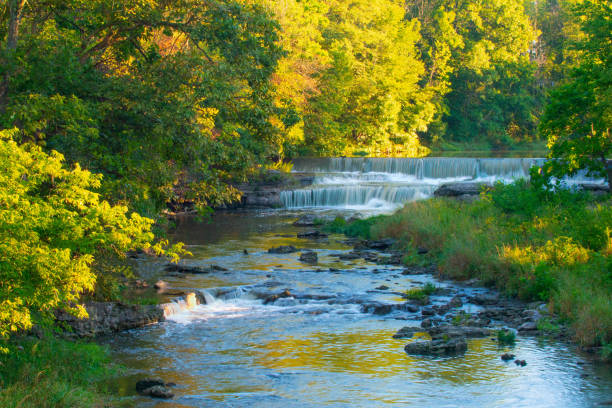 istock Waterfall-Pipe Creek Falls- Cass County, Indiana 1937706074