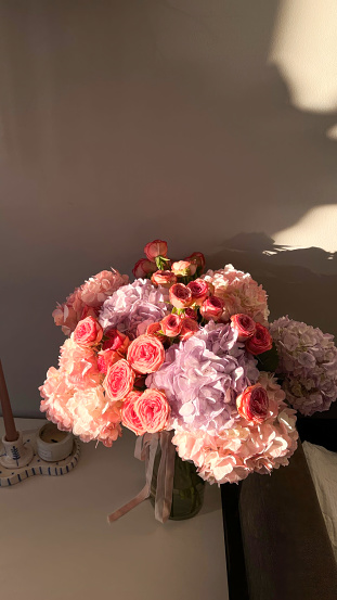 Elegant Floral Arrangement Adorning Table