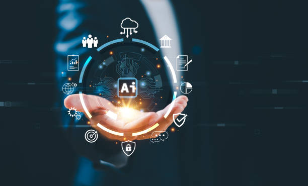 istock Expert technology Ai business analytics concept. Businessman use AI brain tech to digital network. Learning Artificial Intelligence. Business modern technology, data internet and computer networking 1937756687