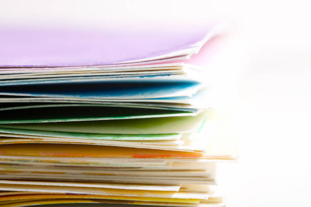 istock Stacked sheets of watercolor paper 1937783338