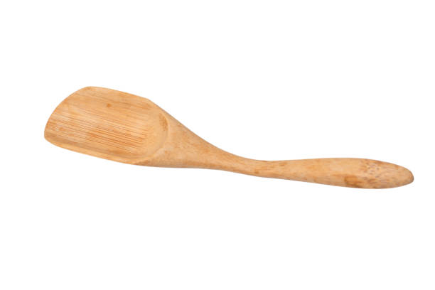 istock Wooden spatula for spices, tea isolated on a white background. 1937822995