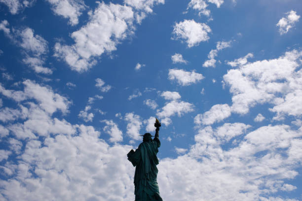 The Statue of Liberty back view