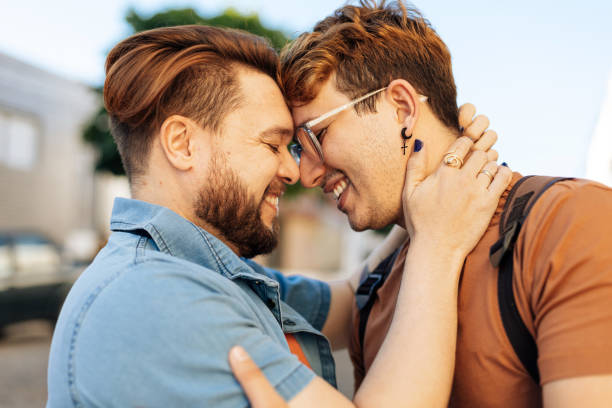 istock Happy gay couple spending time together 1937875061