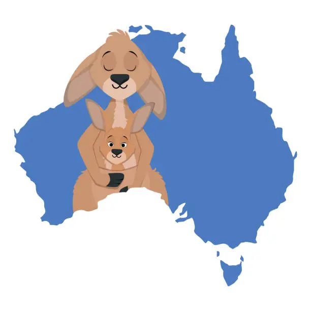 Vector illustration of Kangaroo