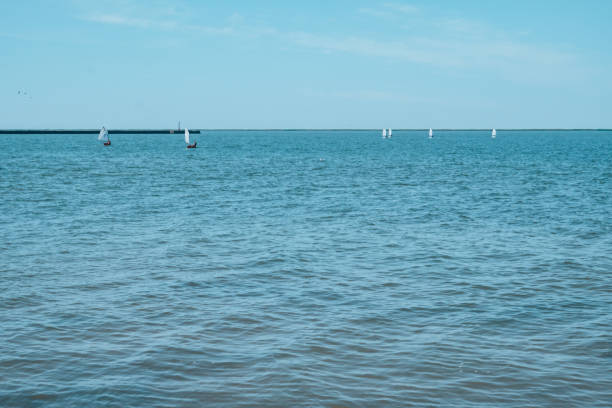 Sailing regatta of the junior class. High quality photo