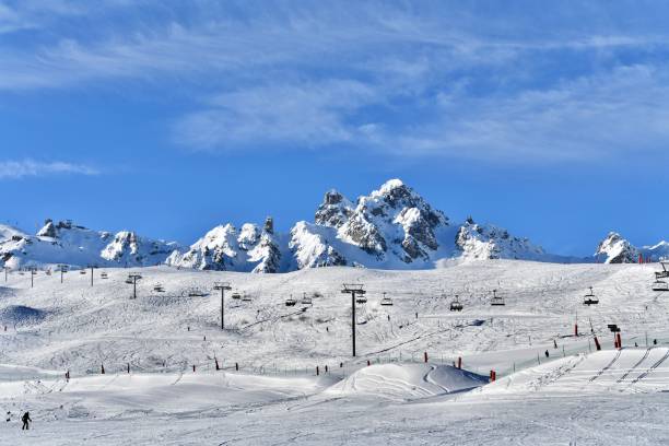 istock Courchevel ski resort by winter 1937939821